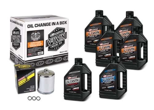 V-twin Oil Change Kit Mineral W/chrome Filter, Evolution
