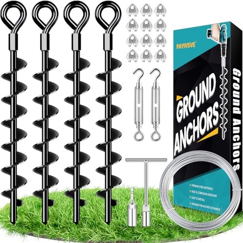 Ground Anchors Shed Anchors Kit With 1/8