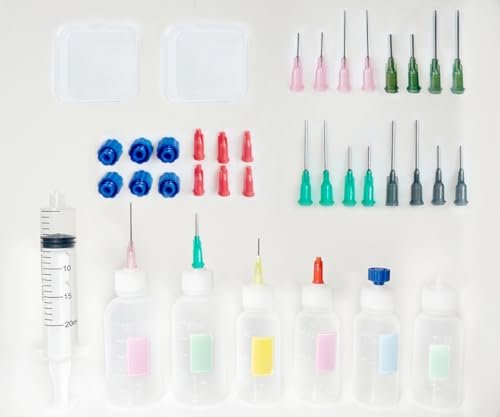 Acthink 37pcs/set Jagua Henna Applicator Bottles Kit For Tattoo Body Paint,mu...