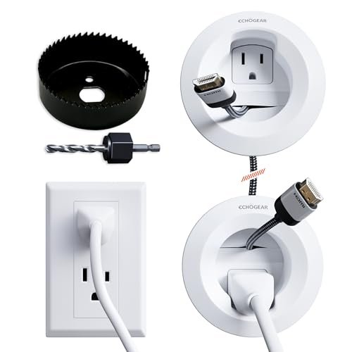 Echogear In-wall Cable Management Kit For Power & Low Voltage Cords