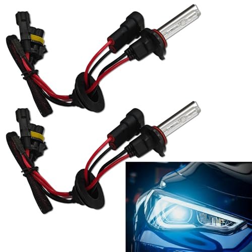 Mlahuier 2 Pack 9005 Hid Xenon Bulbs For Car, Ip67 Waterproof Hid Lights For ...
