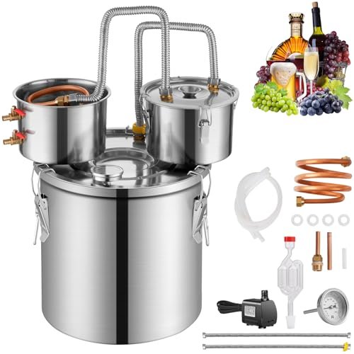 Vevor Alcohol Still With Thumper Keg, 3gal / 11l Alcohol Distiller, Distiller...