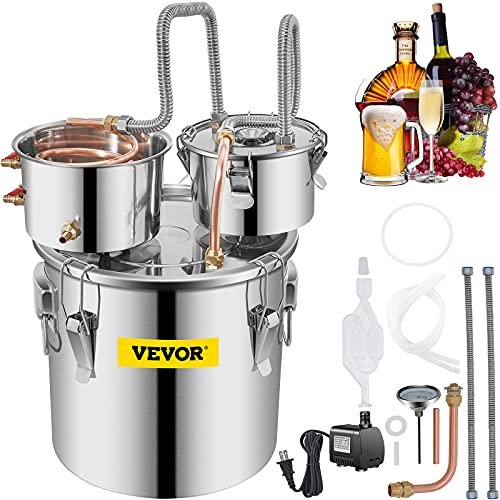 Vevor Alcohol Still 8gal/30l, Alcohol Distiller With Thumper Keg, Distillery ...