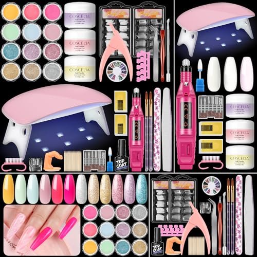 Acrylic Nail Kit For Beginners With Everything Nails Kit Acrylic Set With Dri...