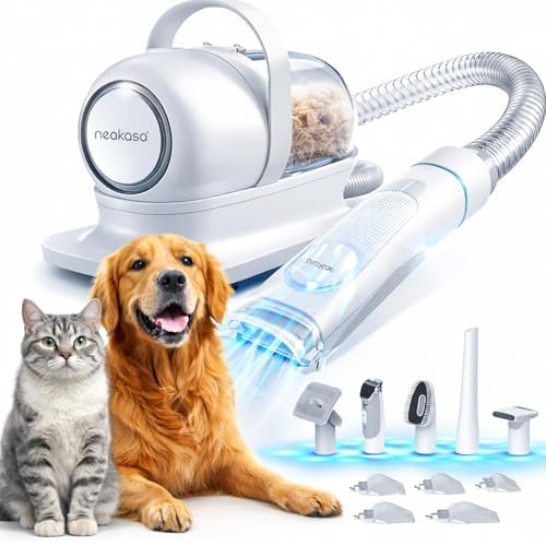 Neakasa P1 Pro Pet Grooming Kit & Vacuum Suction 99% Pet Hair, Professional C...