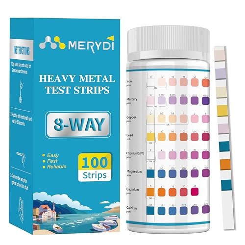 Heavy Metals Water Test Strips (8 Tests)