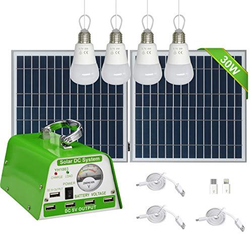 Gvshine Solar Lights For Inside, 4 Bulbs Solar Shed Lights With On Off Switch...