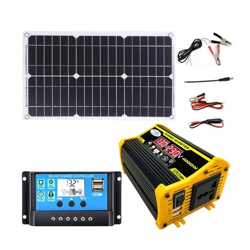 Ylfffzzz 4000w 12v To 110v/220v Solar System Combination Inverter Solar Panel...