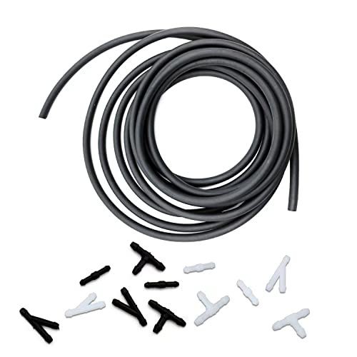 Windshield Washer Hose Kit, 4 Meter Washer Fluid Hose With 12 Pcs Hose Connec...