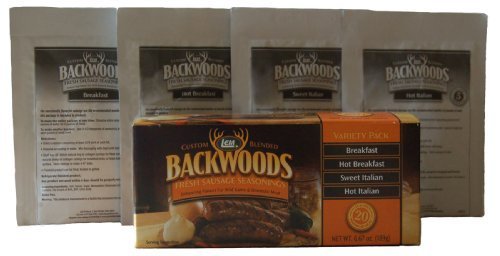 Lem Products Backwoods Fresh Sausage Seasonings Variety Pack, Includes Breakf...
