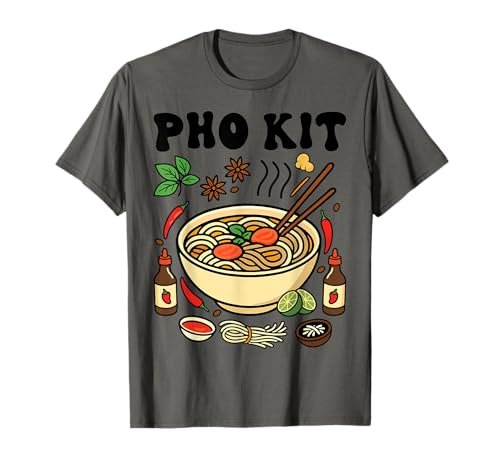 Groovy Pho Kit Vietnamese Soup Hot Sauce Kit Food Lovers T-shirt