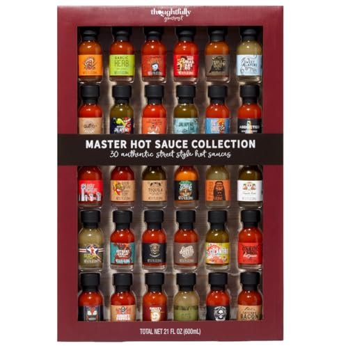 Thoughtfully Gourmet, Master Hot Sauce Collection Sampler Set, Flavors Includ...