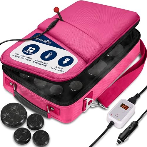 Serenelife Portable Massage Stone Warmer Set
