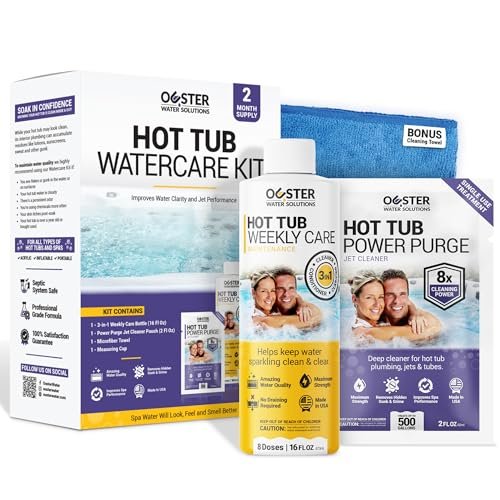 Bio Ouster Hot Tub Chemicals Kit Complete Hot Tub Cleaner Kit With 3in1 Weekl...
