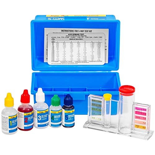Xtremepowerus 5-way Swimming Pool Test Kit Ph, Chlorine, Bromine, Alkalinity ...