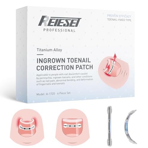 Reieset Titanium Alloy Ingrown Toenail Treatment, Nail Tools, And Ingrown Toe...