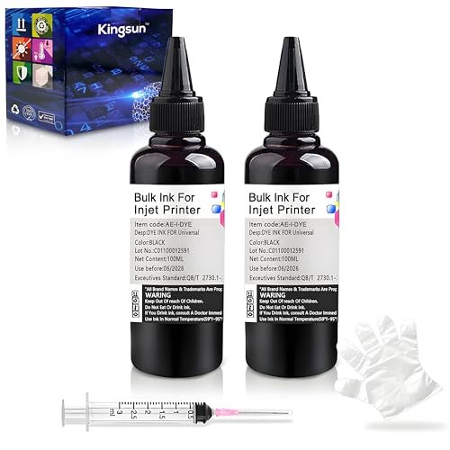 Ksumei Universal Ink Refill Kit For Canon Hp Epn Brother All Inkjet Printer C...