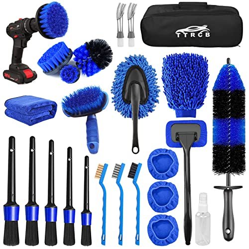 26pcs Car Detailing Brush Set, Car Detailing Kit, Car Detailing Brushes, Car ...