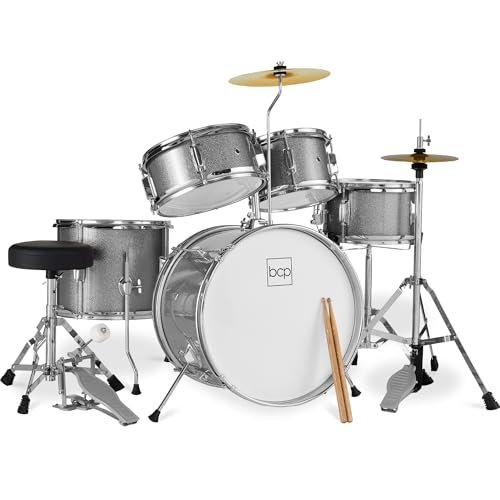 Choice Products Kids 5-piece Beginner Drum Set Junior Kit, Starter Percussion...
