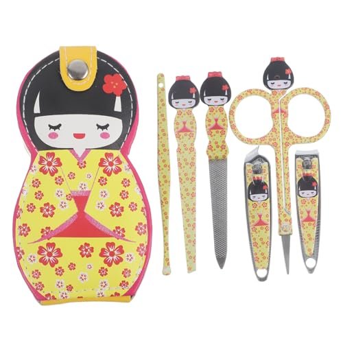 Tovinanna Japanese Matryoshka Nail Clipper Set 6-piece Professional Manicure ...