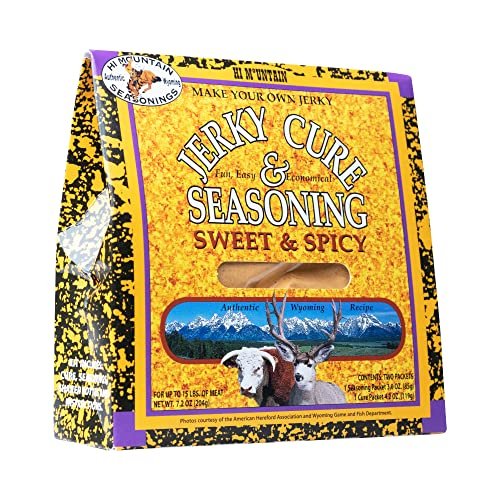 Hi Mountain Jerky Seasoning And Cure Kit | Sweet & Spicy Blend | Beef Jerky S...