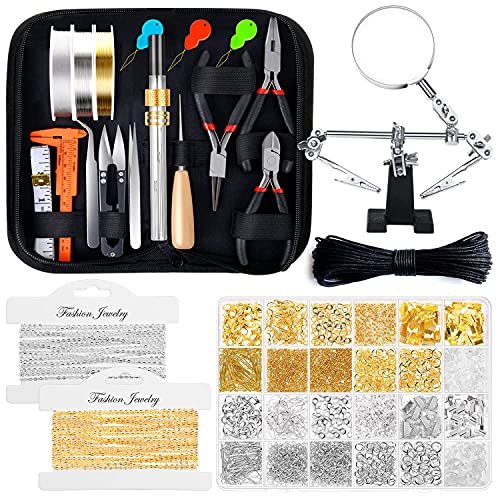 Shynek Jewelry Making Supplies Kit For Adults, Jewelry Making Tools With Earr...