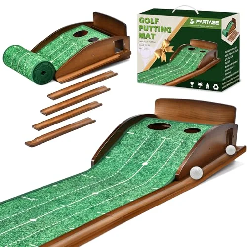 best indoor putting green with ball return