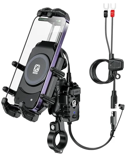 best motorcycle phone mount with charger