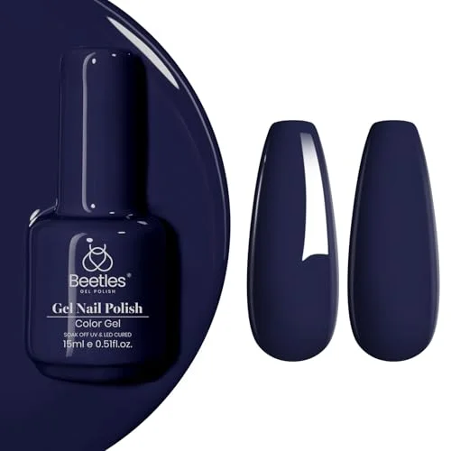 best nail polish with navy blue dress