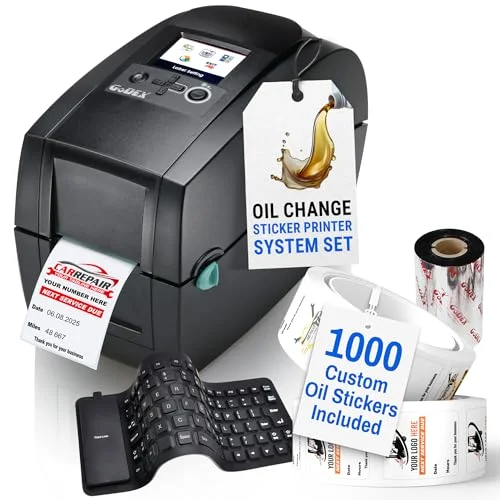best oil change sticker printer